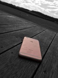 Close-up of wooden boardwalk