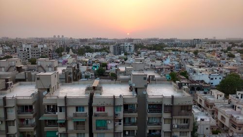 Cityscape at sunset