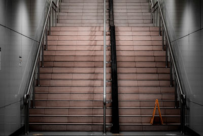 Low angle view of man standing in building