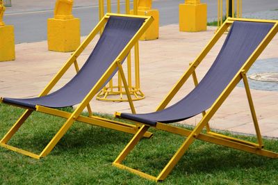 Empty seats in playground