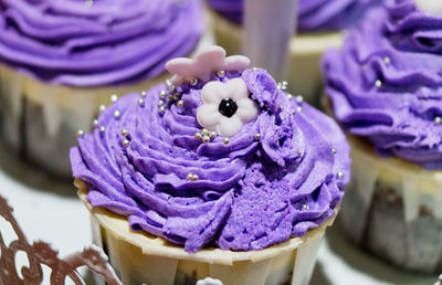 Close-up of purple roses