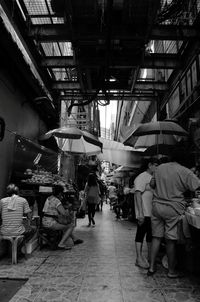 People in shopping mall