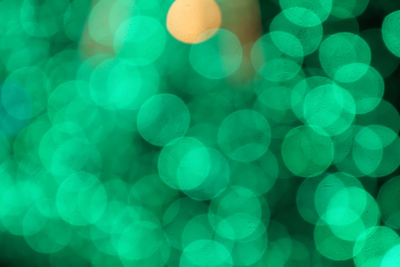 Defocused image of illuminated lights