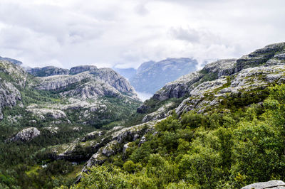 Scenic view of mountains