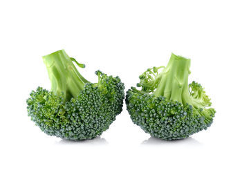 Close-up of vegetables against white background