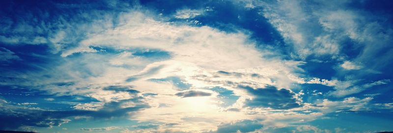 Low angle view of clouds in sky