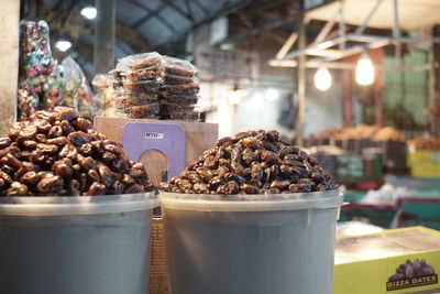 Close-up of food for sale at market stall