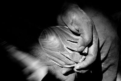 Close-up of hands