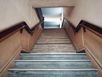 Low angle view of staircase in building