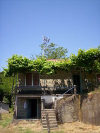 Built structure against clear blue sky