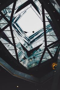 Low angle view of skylight