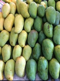 Full frame shot of fruits for sale in market