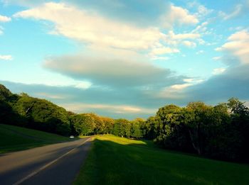 Road passing through landscape