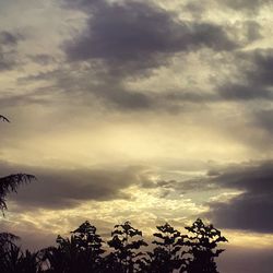 Low angle view of storm clouds in sky