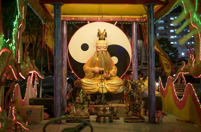 Low angle view of temple