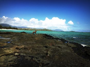 Scenic view of sea against sky