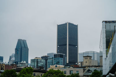 Skyscrapers in city against sky