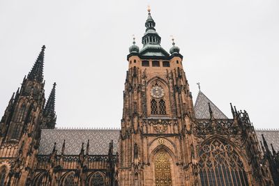 Low angle view of historical building against clear sky