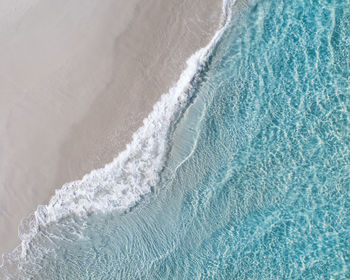 High angle view of sea