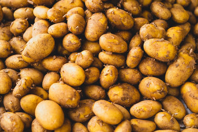 Full frame shot of potatoes