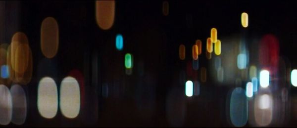 Defocused lights at night