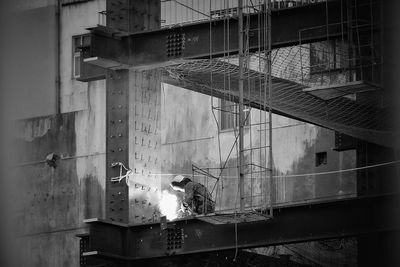 Low angle view of construction worker