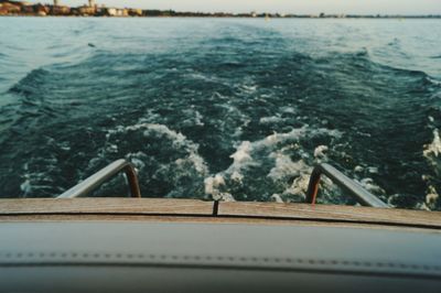 Close-up of sea against sky