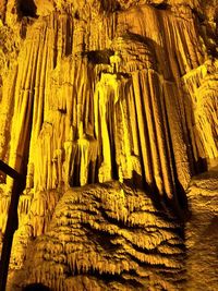 Low angle view of rock formation