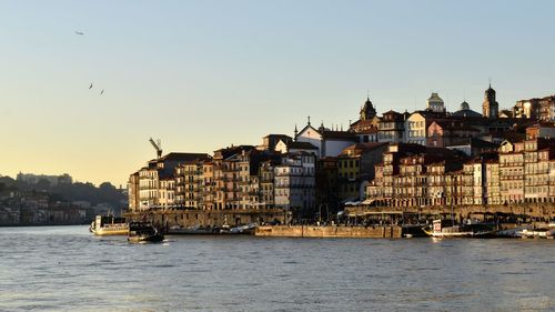 View of buildings at waterfront