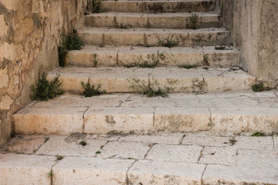 Stone wall of old building