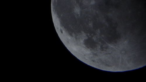 Scenic view of moon against sky at night