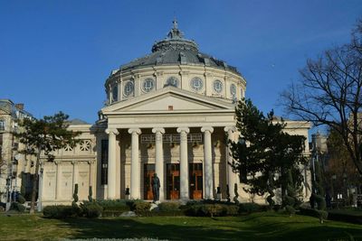 Low angle view of historical building