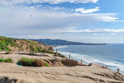 Scenic view of sea against sky