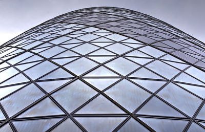 Low angle view of modern building against sky