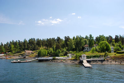 A beautiful summers day on the water in oslofjord in norway