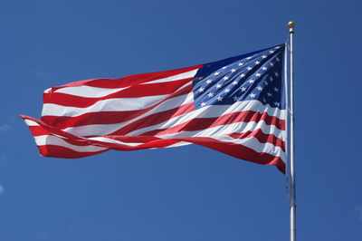 American flag against sky