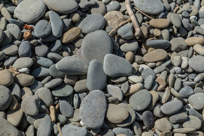 Full frame shot of pebbles