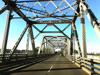 View of suspension bridge