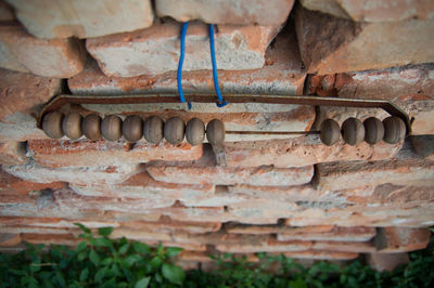 Full frame shot of stone wall