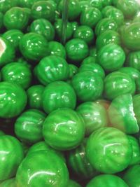 Full frame shot of green vegetables for sale in market