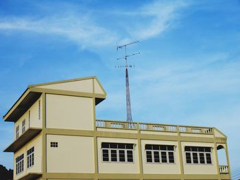 Low angle view of building against sky