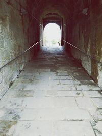 Steps in tunnel