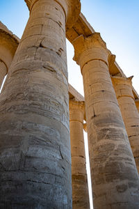 Low angle view of old ruins