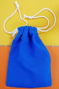 High angle view of multi colored hanging on wall