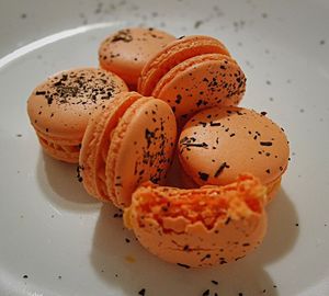 Close-up of bread in plate