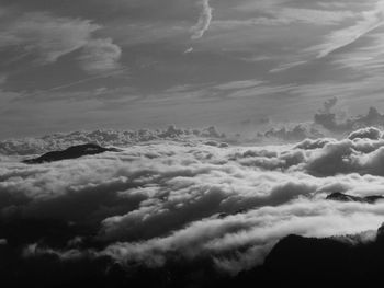 Low angle view of clouds in sky