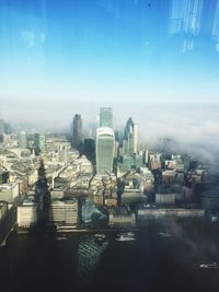 Aerial view of city