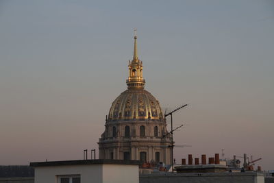 St-louis-des-invalides against sky during sunset in city