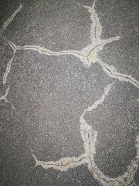 Full frame shot of cracked road