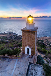 Lighthouse at seaside